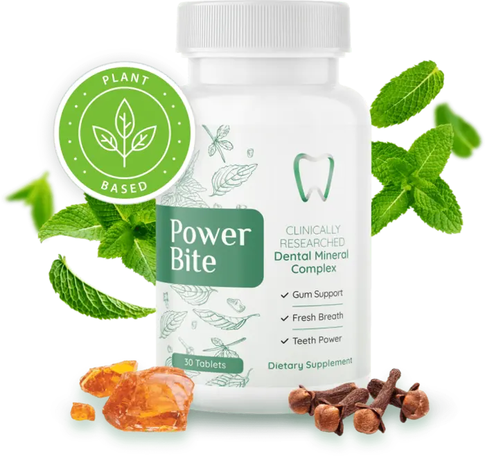 PowerBite mineral dental candy for daily teeth and gum wellness support