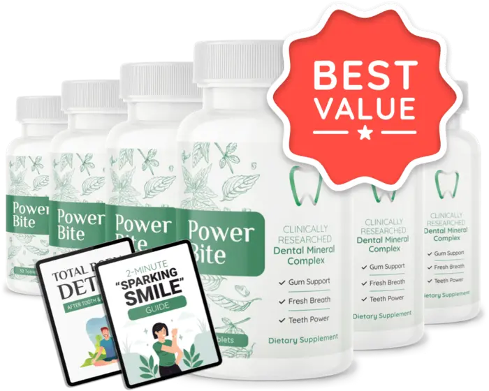 PowerBite 6 Bottle Best Value Package with 180 day supply