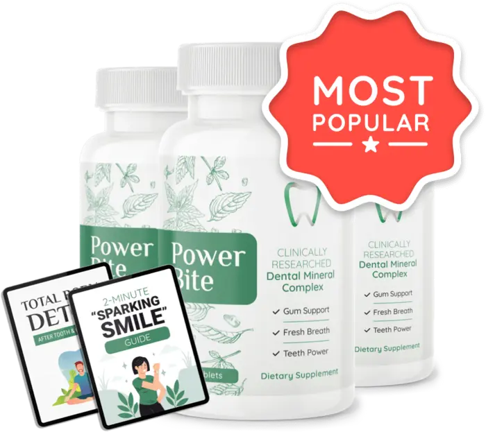 PowerBite 3 Bottle 90 Day Supply for continued daily oral care support